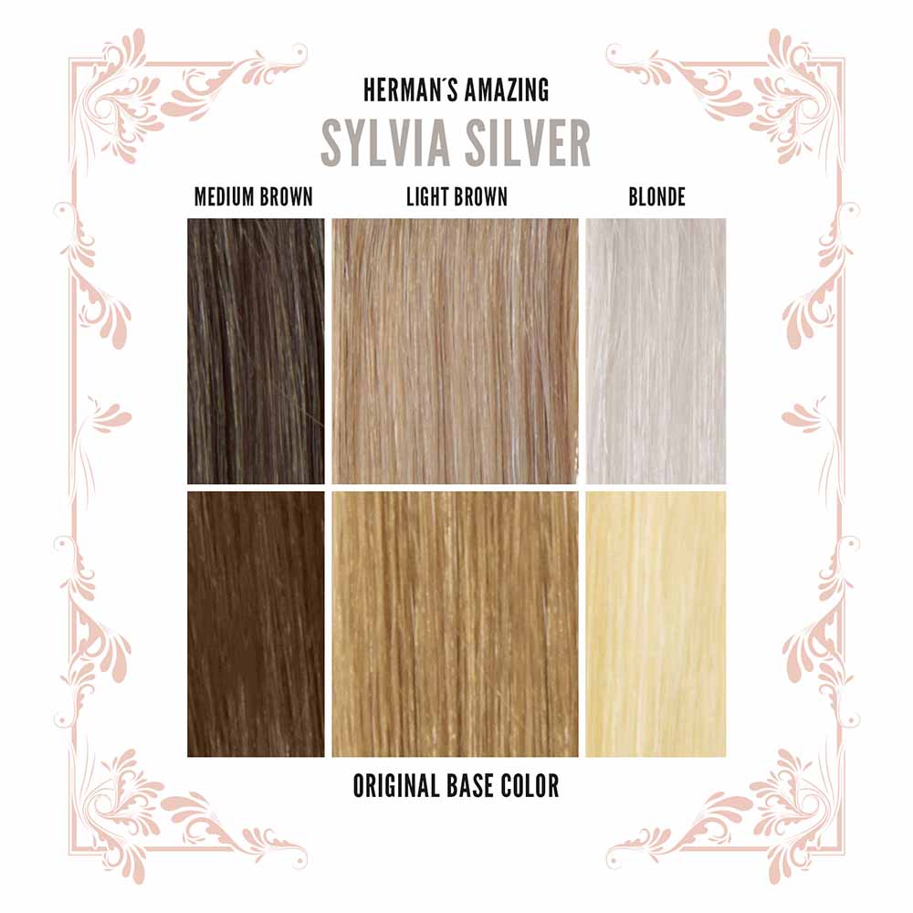 Hermans Amazing Haircolor - Sylvia Silver Coloration semi permanente - Couleur argent